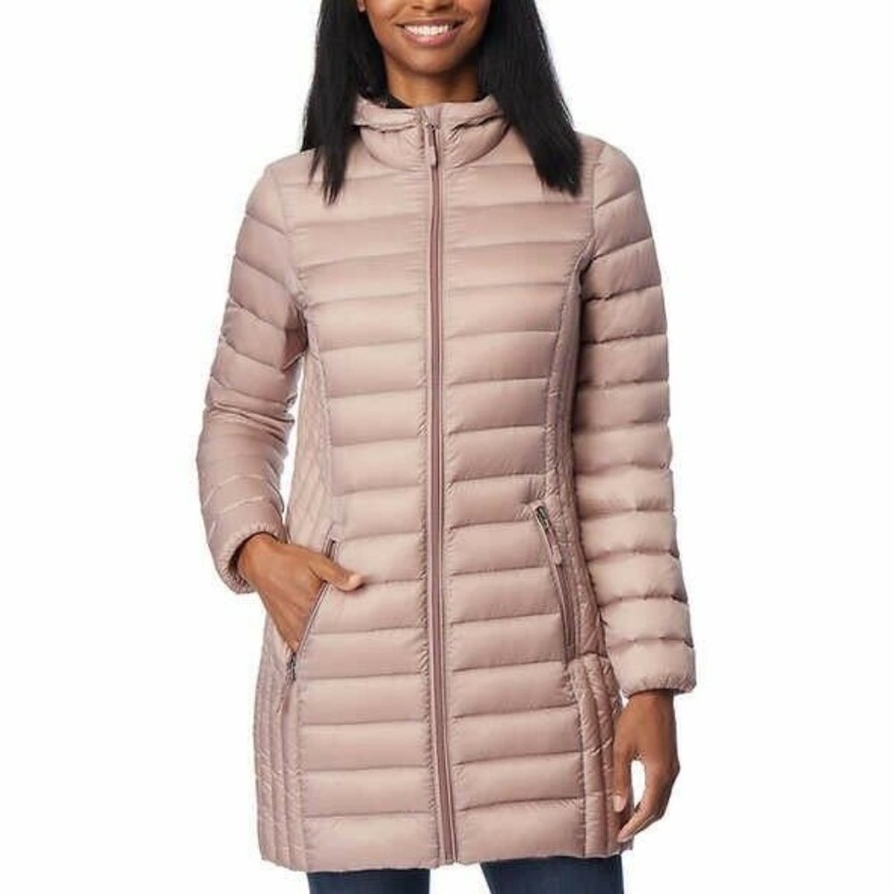 Aventure Lightweight Long Down Jacket Puffer --LIGHT BLUSH